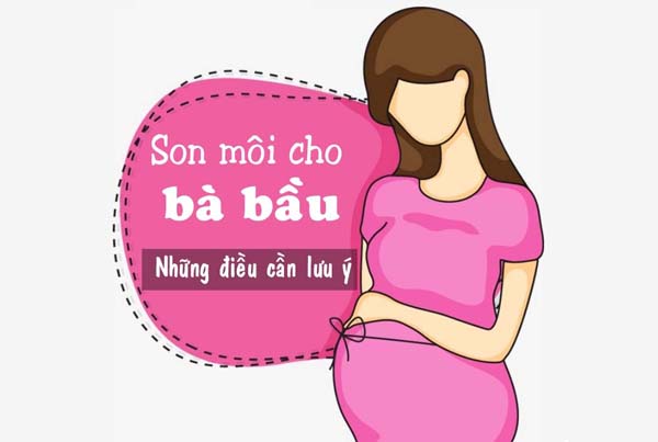 Có bầu dùng son môi được không?