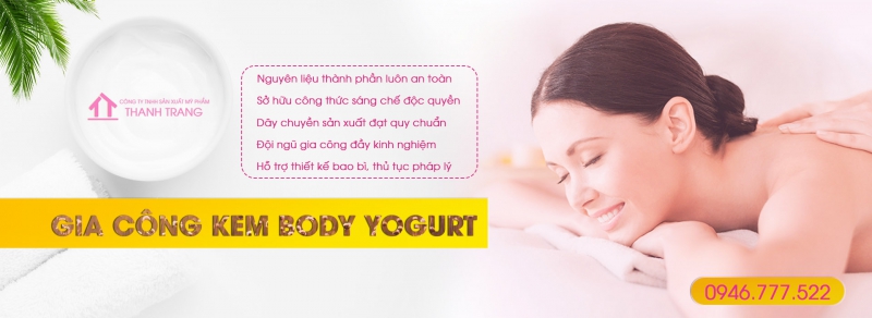 Gia công kem body yogurt